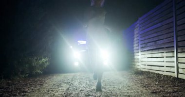 Gergin bir anda, bir kız gecenin bir yarısı ıssız bir caddede parlak farlara karşı siluetle dolaşırken polisten kaçarken görülüyor. Atmosfer aciliyet ve korkuyla dolu..