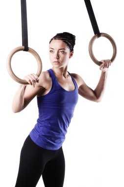 Kız jimnastikçi yüzük