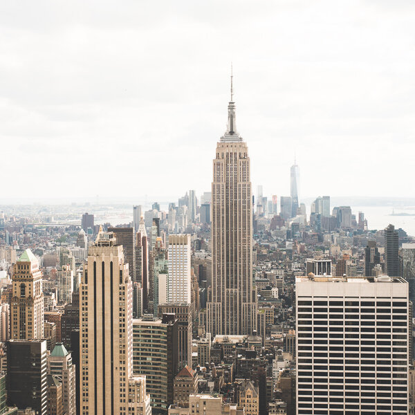 Panoramic view of Manhattan downtown, New York city