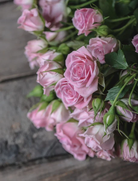 Close up imagem de um buquê de rosas rosa — Fotografia de Stock