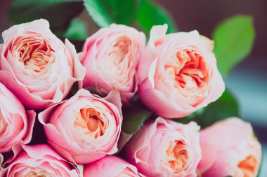 Pembe Gül buket düğün, çiçek arka kapatmak