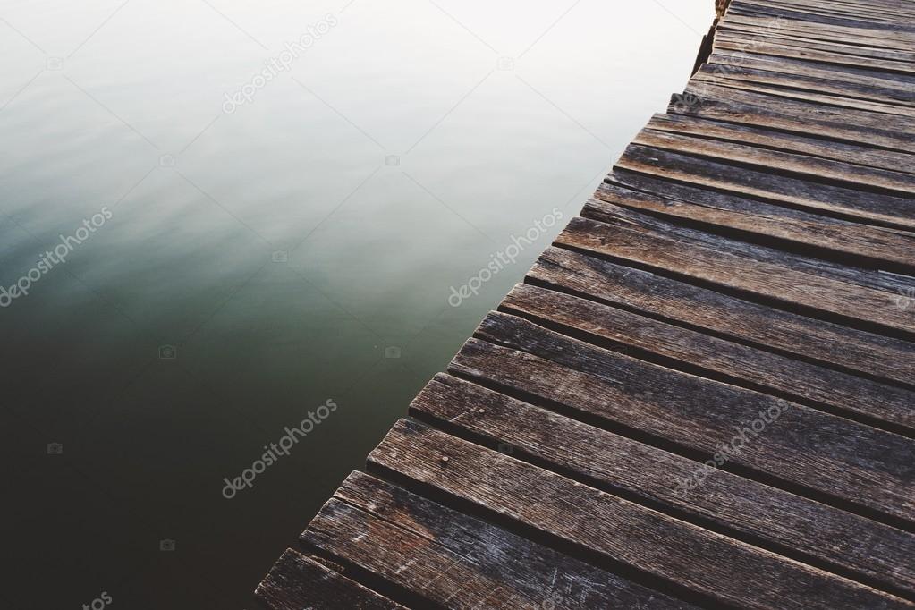 Old wooden pier