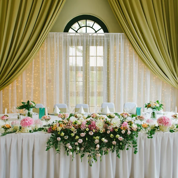 Esküvői virág dekoráció — Stock Fotó