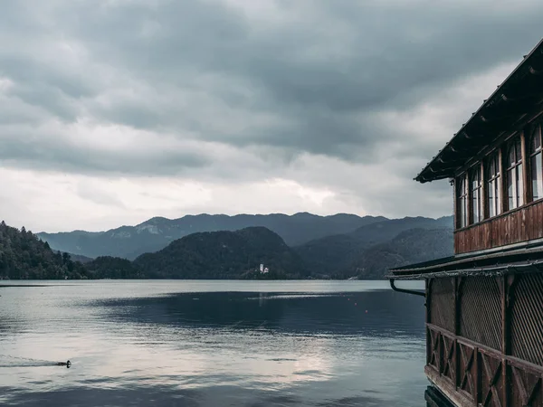 Lugares Emblemáticos Del Lago Bled Eslovenia —  Fotos de Stock