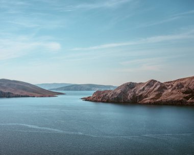 Baska, Hırvatistan'ın havadan görünümü