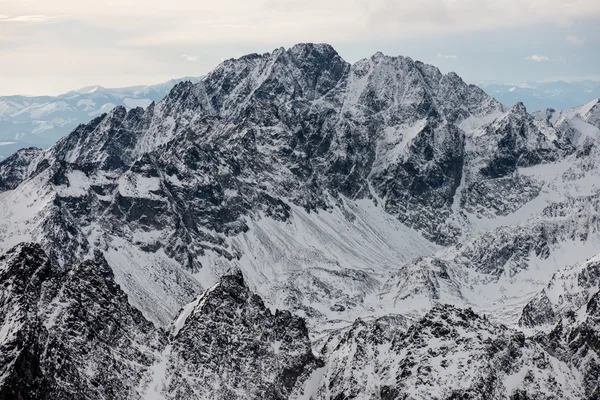 Panorama de Snow Mountain Range Paisagem — Fotografia de Stock