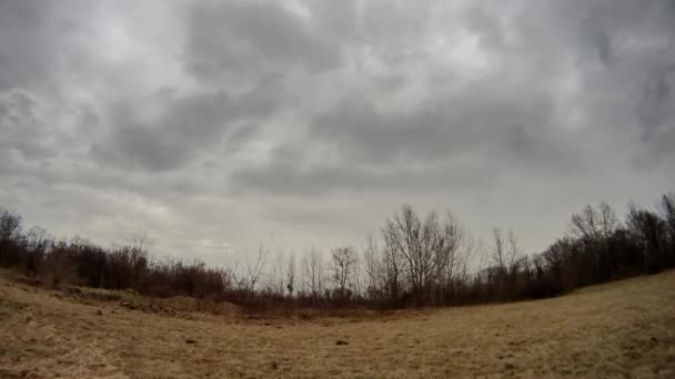 Rain clouds moving on time lapse video — Stock Video