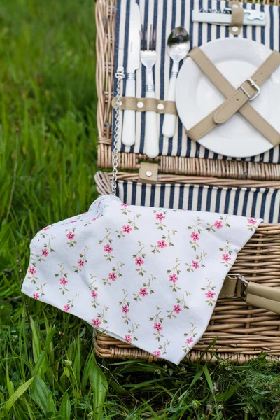 Picnic basket — Stock Photo, Image