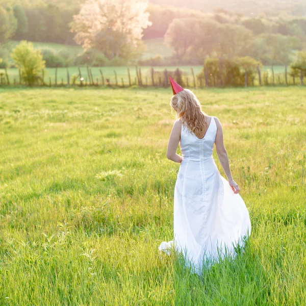Смешная невеста — стоковое фото