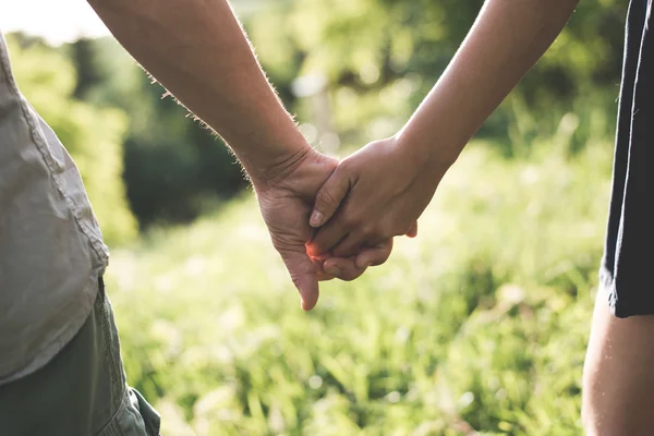 Holding hands, love concept — Stock Photo, Image