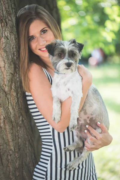 Relaxing with my best friend — Stock Photo, Image