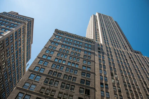 Arranha-céus em Manhattan, Nova Iorque — Fotografia de Stock