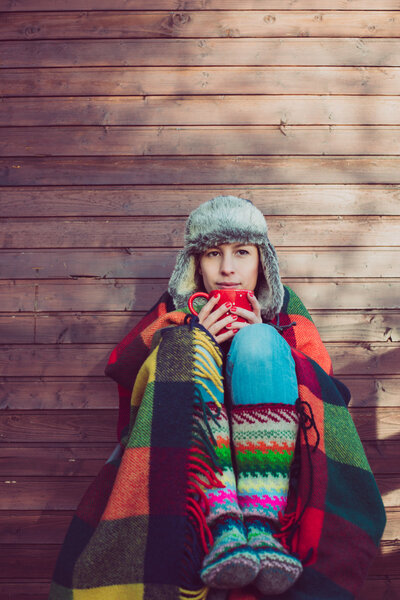 Young woman resting outdoor