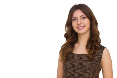 Mutlu genç zarif kadın