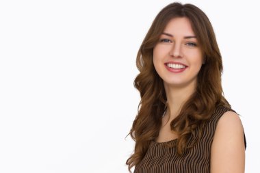 Mutlu genç zarif kadın