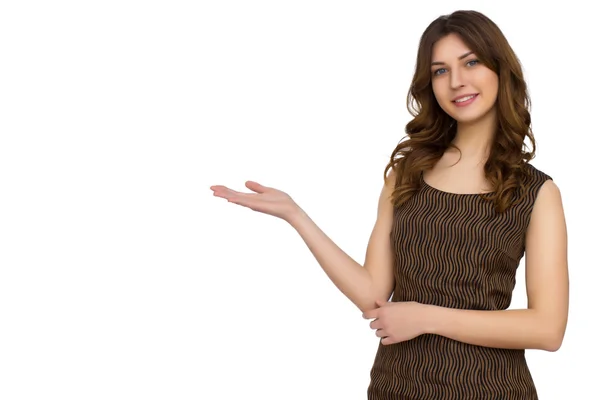 Feliz joven mujer elegante —  Fotos de Stock