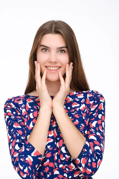 Vrouw in jurk — Stockfoto