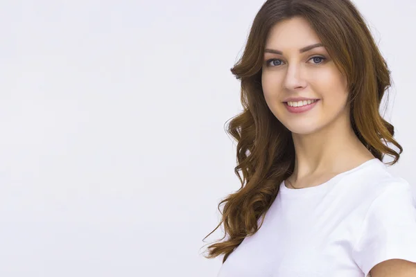 Retrato de mulher bonita — Fotografia de Stock