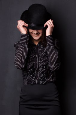 Madencilik kız portre