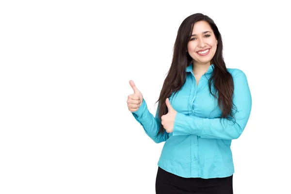 Retrato de mujer de negocios feliz — Foto de Stock