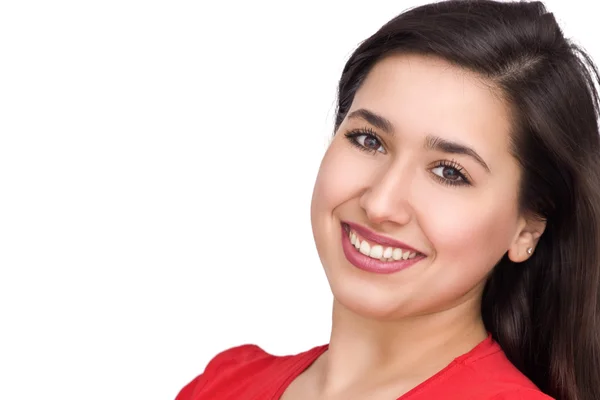 Mujer en rojo — Foto de Stock