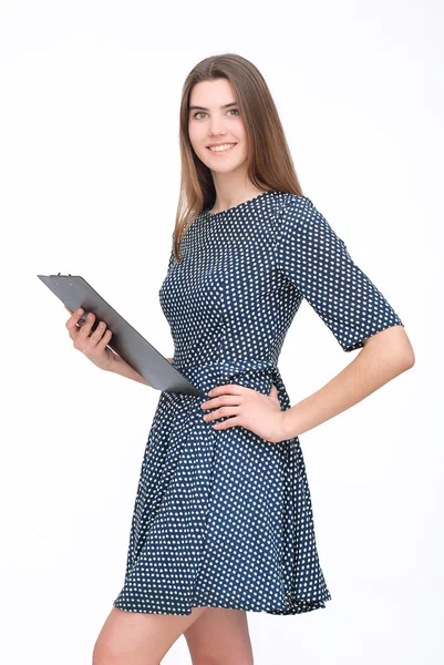 Mujer en vestido — Foto de Stock