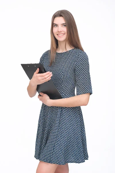 Mujer en vestido — Foto de Stock