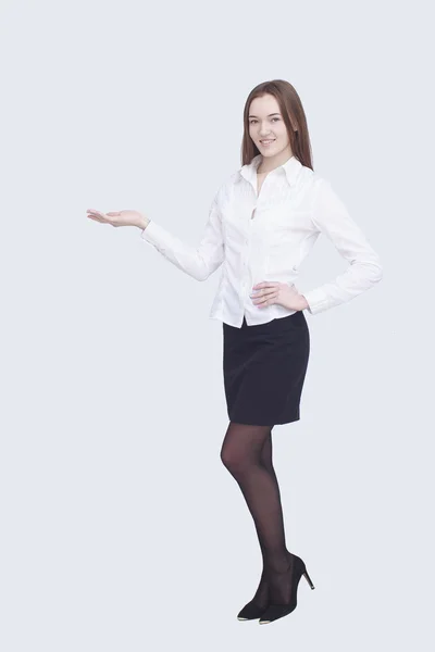 행복 한 비즈니스 여자의 초상화 — 스톡 사진