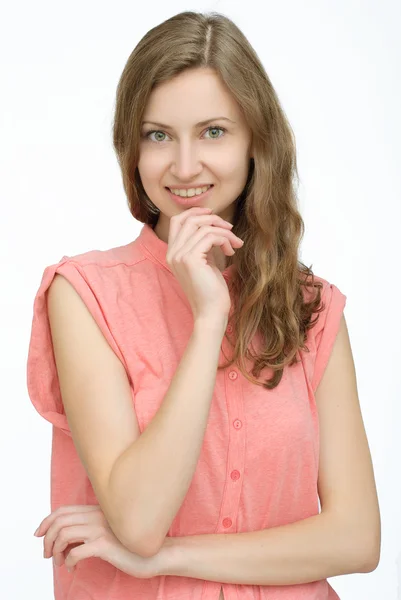 Retrato de mulher feliz — Fotografia de Stock