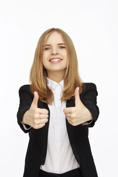 Junge erfolgreiche Geschäftsfrau — Stockfoto