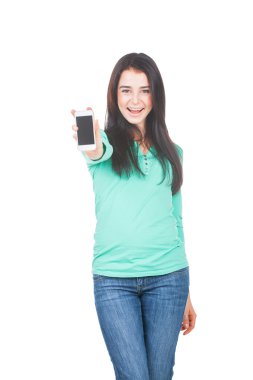 Cep telefonu olan kız