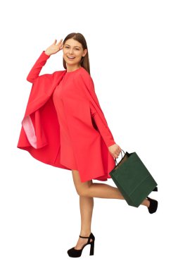 Mutlu genç kadın izole