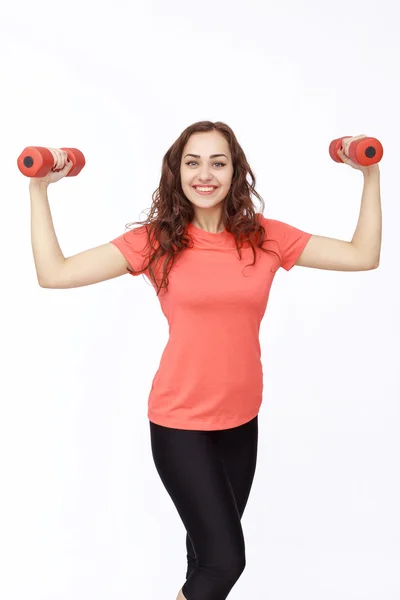 Retrato de mujer joven fitness sonriente —  Fotos de Stock