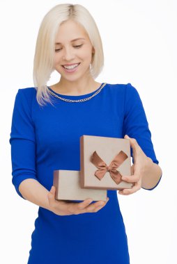 Genç kadın portre açılış Hediyelik