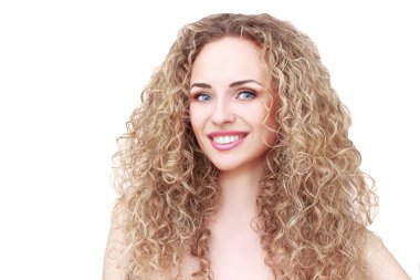 yakın çekim güzel kadın portresi