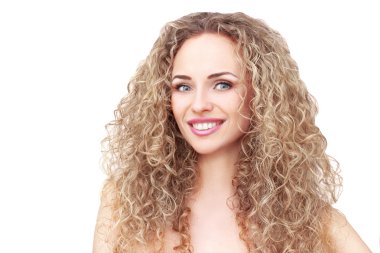 yakın çekim güzel kadın portresi