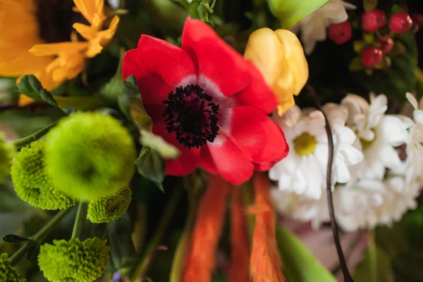 Urlaubsstrauß aus Wildblumen — Stockfoto