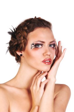yaratıcılık Makyajlı kadın