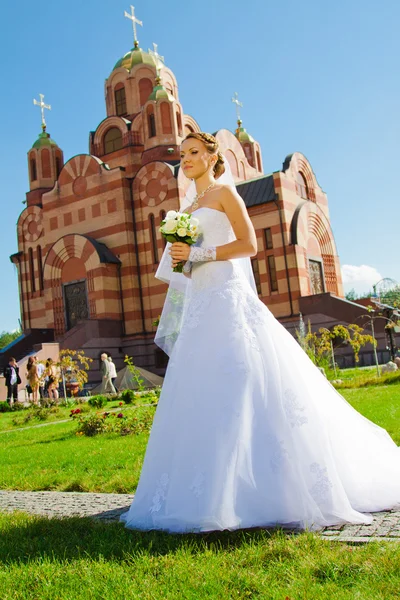 Vackra bruden porträtt — Stockfoto