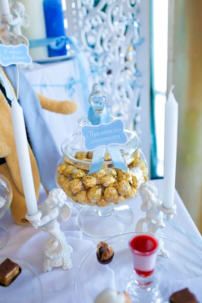 Candies in a glass jar — Stock Photo, Image