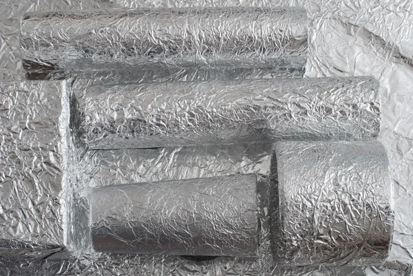 Zahlen aus Aluminiumfolie — Stockfoto