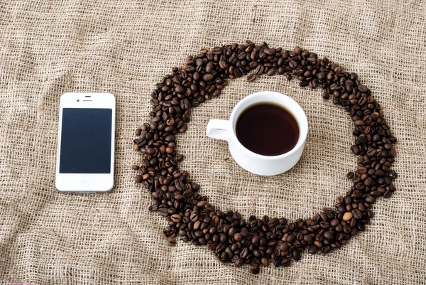 The coffee grains — Stock Photo, Image