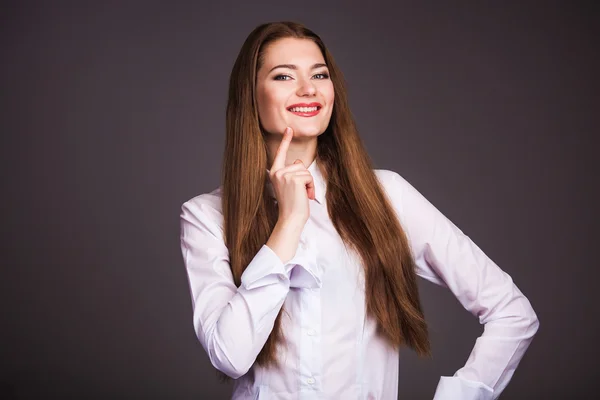 Mujer pensando — Foto de Stock