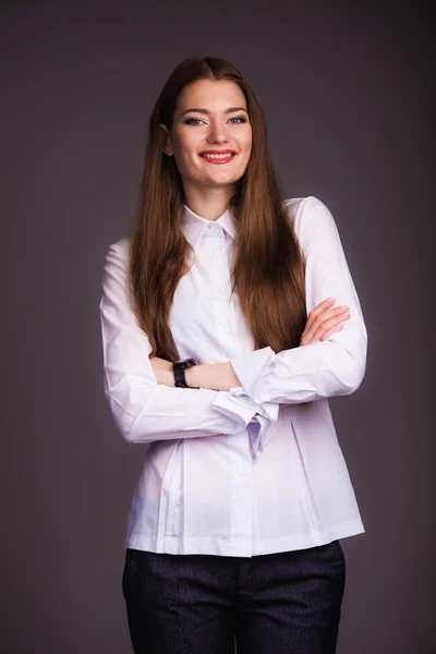 Mujer sonriente — Foto de Stock