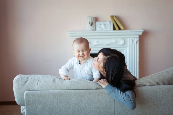 Mother with baby boy — Stock Photo, Image