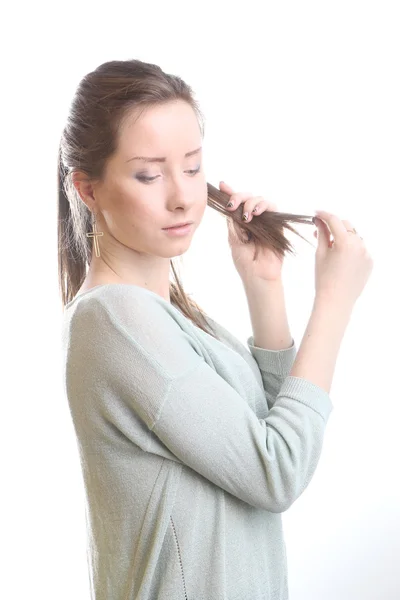 Sensual young woman face — Stock Photo, Image