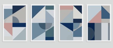 Soyut geometrik arkaplan kümesi