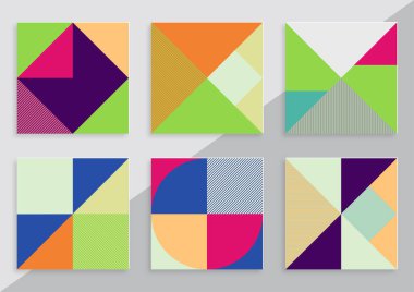 soyut geometrik kompozisyon tasarım şablonu arka planı