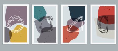 soyut geometrik kompozisyon tasarım şablonu arka planı