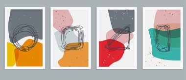 soyut geometrik kompozisyon tasarım şablonu arka planı